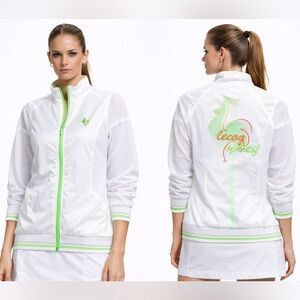 Le Coq Sportif Golf Collection Performance Jacket — White mesh medium